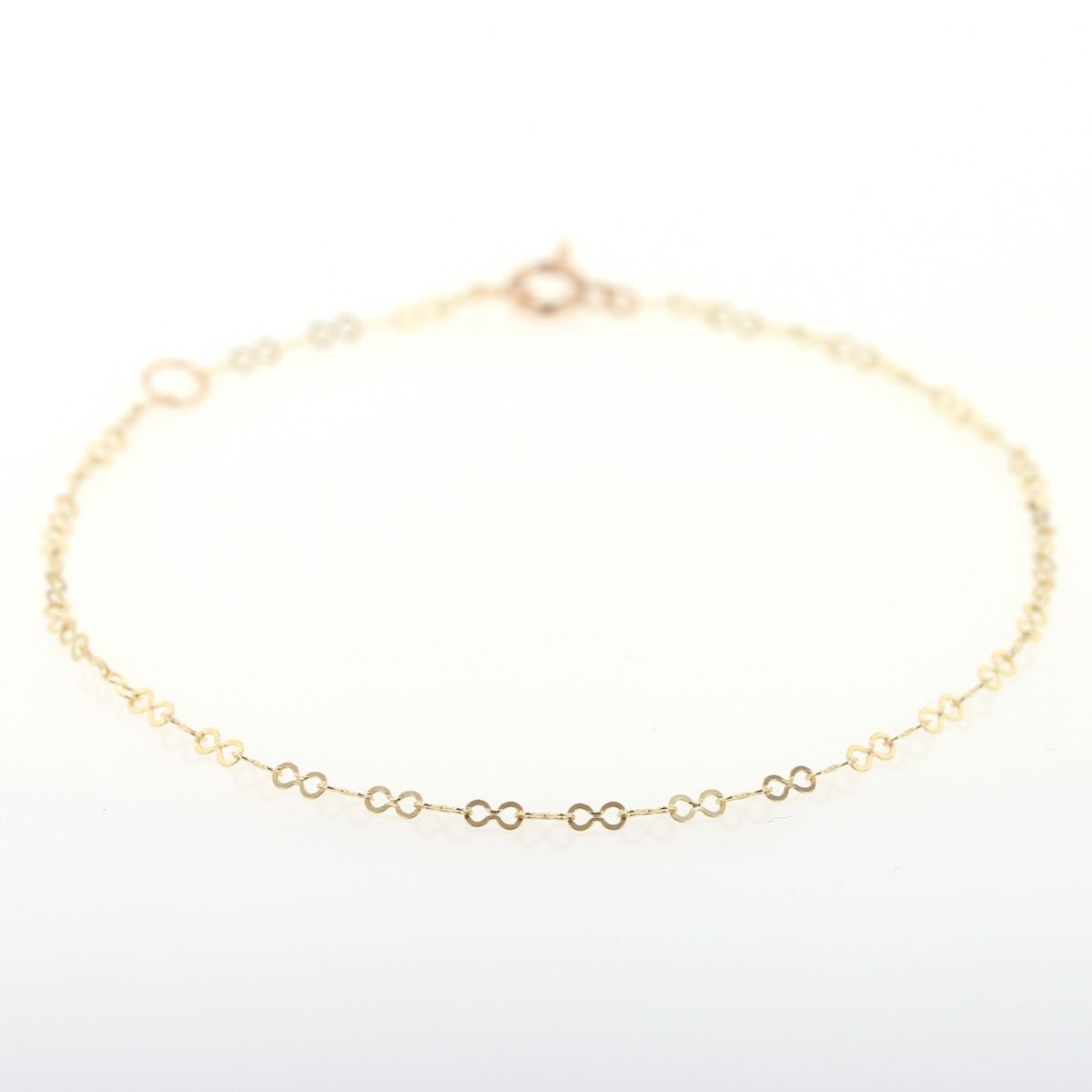 K10 YG エイトチェーン ブレスレット イエローゴールド 10金 10K 妻 彼女 プレゼント レディース 誕生日プレゼント ギフト 30代 40代