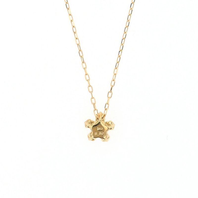 K18 YG エメラルド ダイヤモンド ネックレス イエローゴールド 5月誕生石 レディース 彼女 妻 30代 40代 50代 18k 誕生日 花 フラワーモチーフ