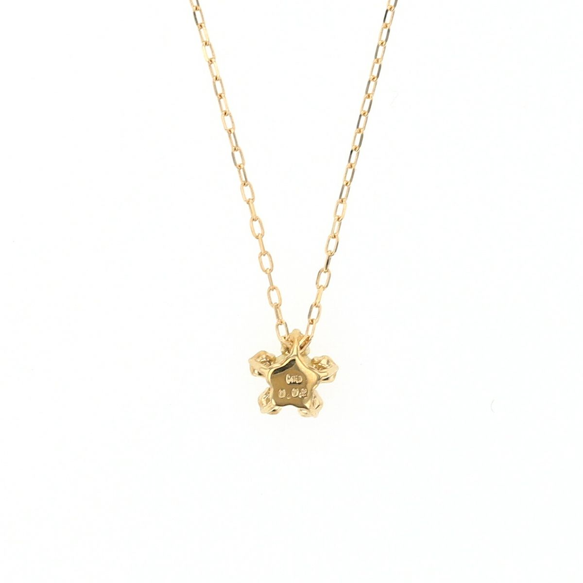 K18 YG エメラルド ダイヤモンド ネックレス イエローゴールド 5月誕生石 レディース 彼女 妻 30代 40代 50代 18k 誕生日 花 フラワーモチーフ