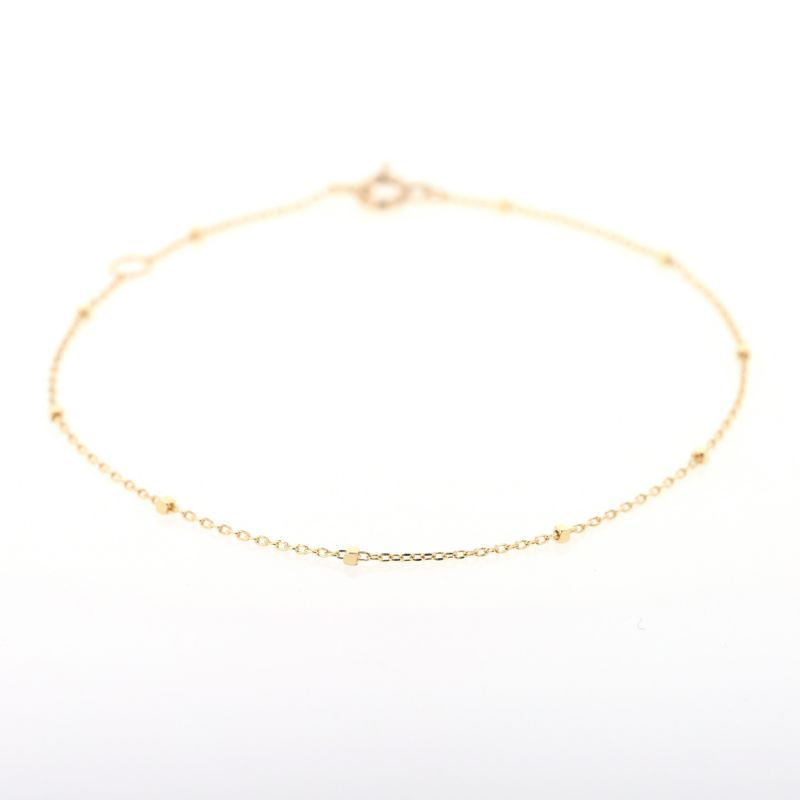 K10 YG グリッターチェーン ブレスレット イエローゴールド 10金 10K 妻 彼女 プレゼント レディース 誕生日プレゼント ギフト 20代 30代 40代