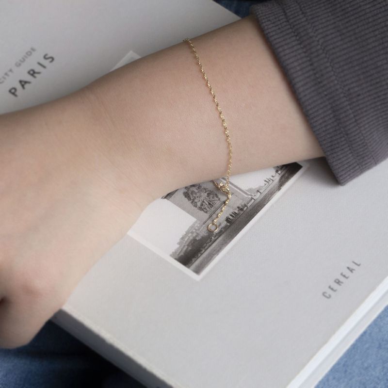 K10 YG モーグルチェーン ブレスレット