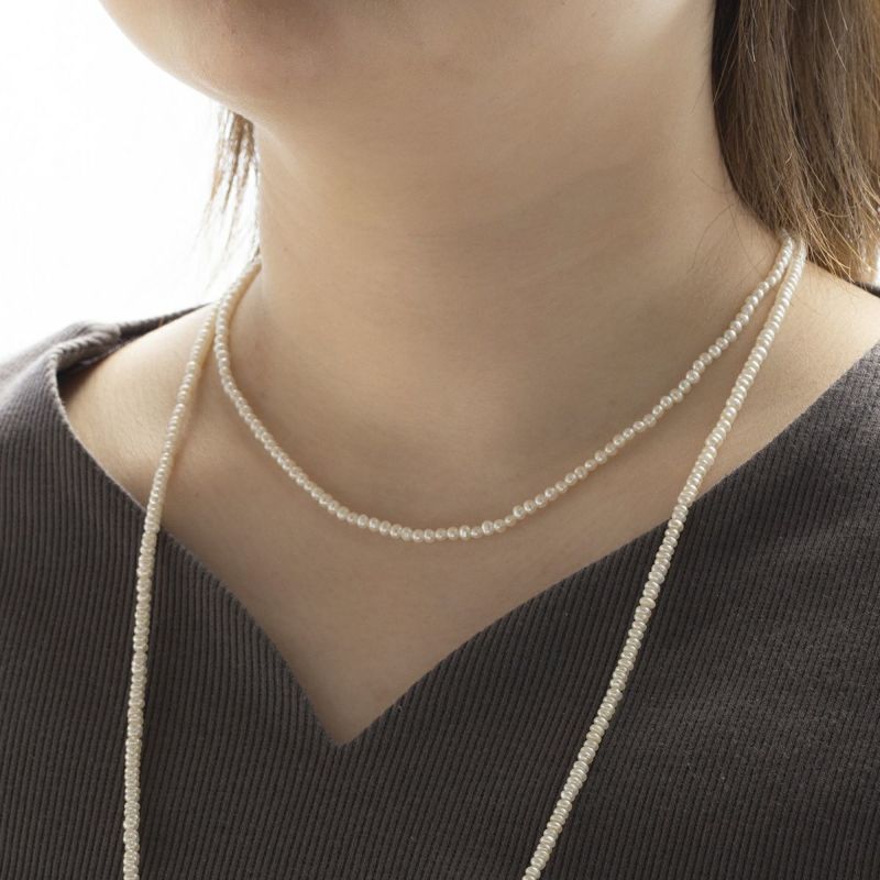 K14 YG 淡水パール ネックレス パール 小粒 レディース 20代 30代 40代 プレゼント 彼女 妻 誕生石 6月 カジュアル 重ね付け パーティー お呼ばれ