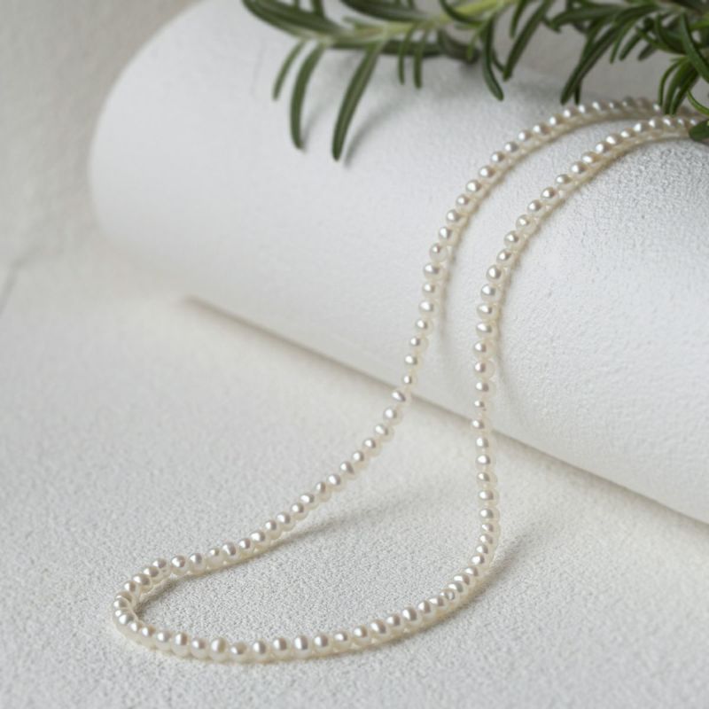 K14 YG 淡水パール ネックレス パール 小粒 レディース 20代 30代 40代 プレゼント 彼女 妻 誕生石 6月 カジュアル 重ね付け パーティー お呼ばれ