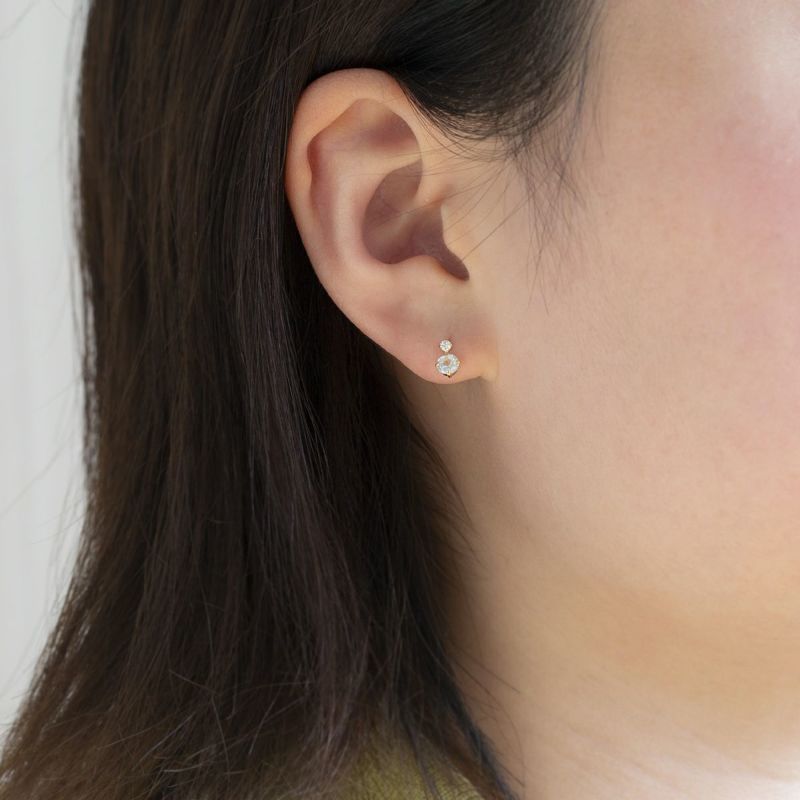 K10 YG アクアマリン キュービックジルコニア ピアス シンプル CZ 小ぶり レディース プレゼント 3月 誕生石 記念日 可愛い 彼女 女性 妻 天然石 20代 30代