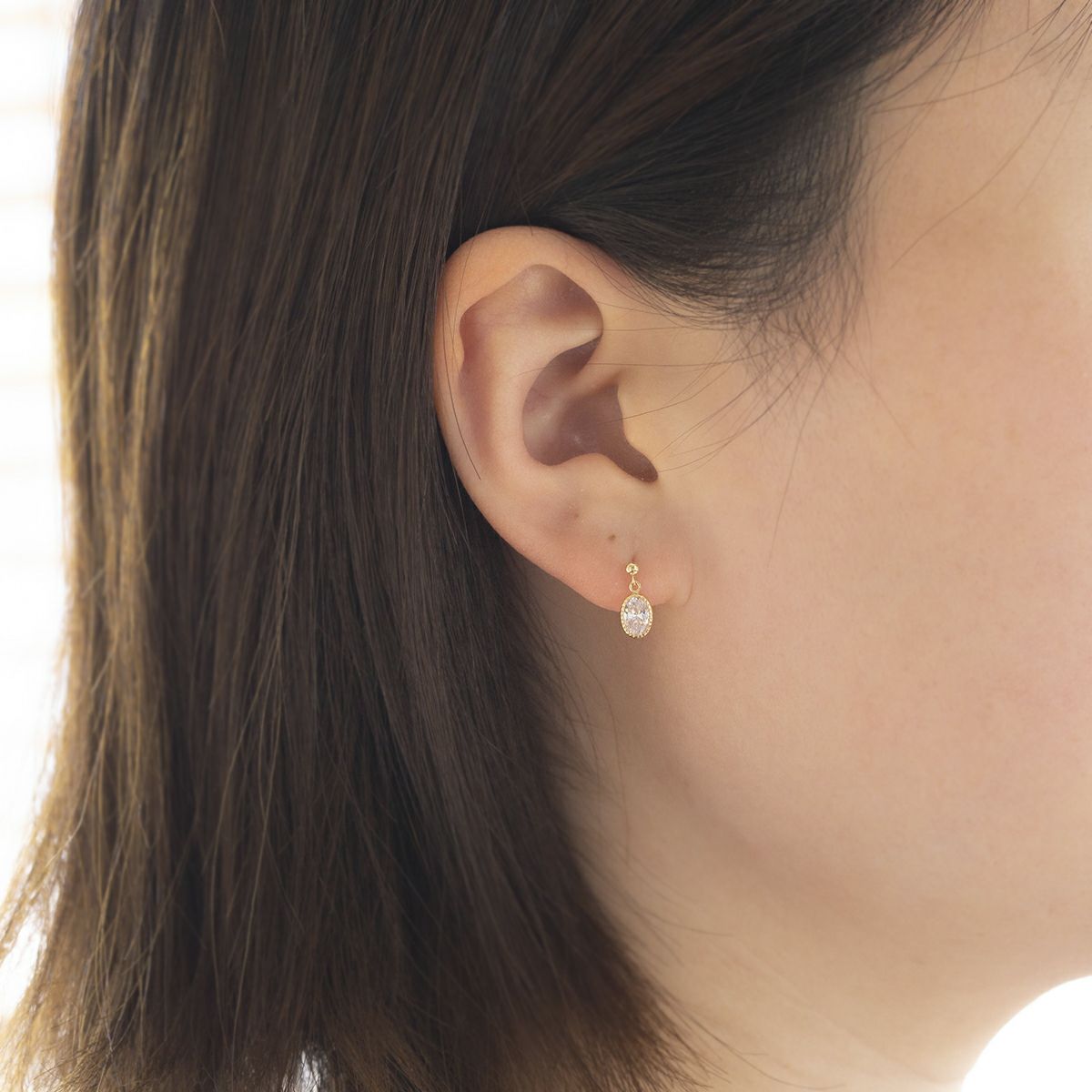 K10 YG スーパーキュービックジルコニア ピアス イエローゴールド レディース 10金 CZ 誕生日プレゼント ギフト 20代 30代 40代 女性 彼女 妻