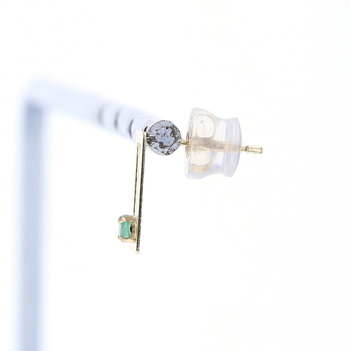 K10 YG エメラルド ピアス 10金 イエローゴールド スクエア レディース 5月誕生石 ギフト 誕生日プレゼント 彼女 妻 20代 30代 40代