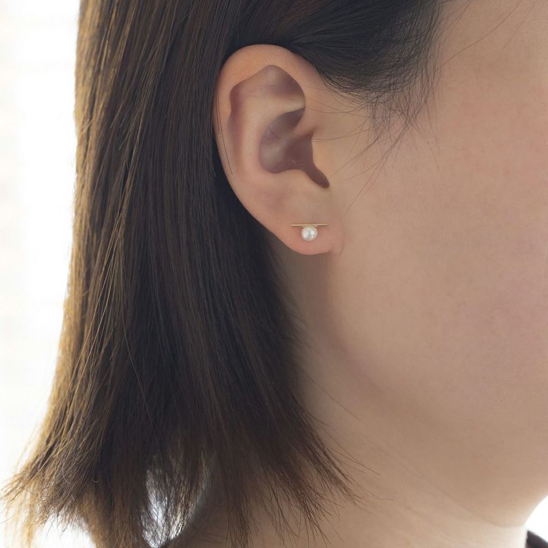 K10 YG 淡水パール ピアス イエローゴールド レディース スタッド 10金 誕生日プレゼント ギフト 6月誕生石 誕生日 20代 30代 40代 女性 彼女 妻