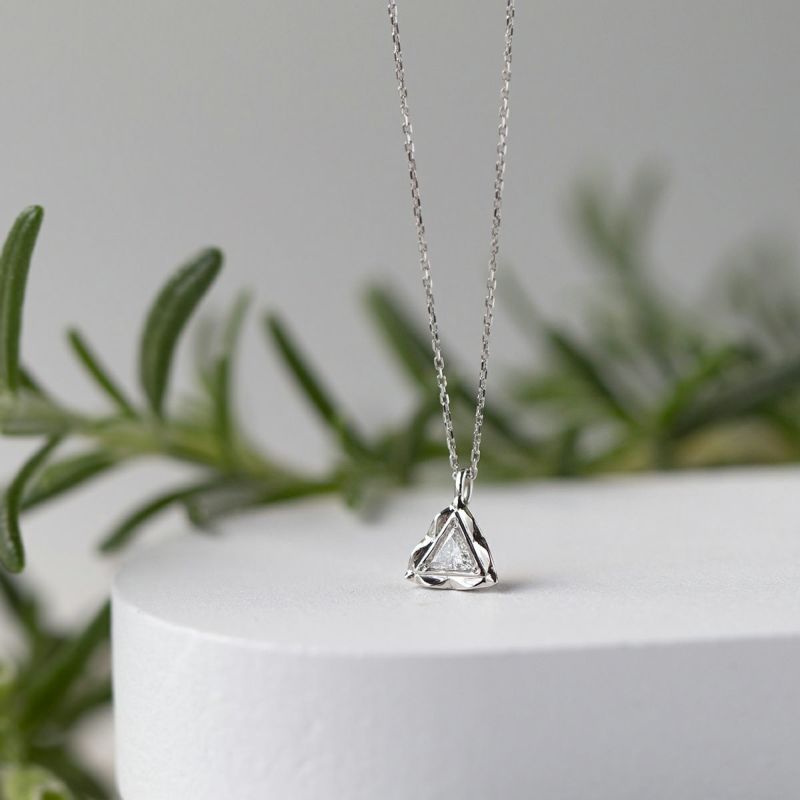 プラチナ 一粒 ダイヤモンド ネックレス レディース PT 誕生日プレゼント ギフト 女性 彼女 20代 30代 40代 記念日 PT900 PT850 トリリアントカット