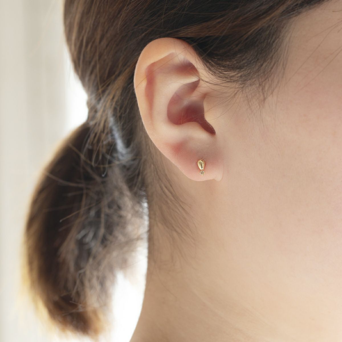 K18 YG ダイヤモンド ピアス 18k 18金 イエローゴールド レディース 彼女 妻 誕生日プレゼント プレゼント ギフト 20代 30代 40代