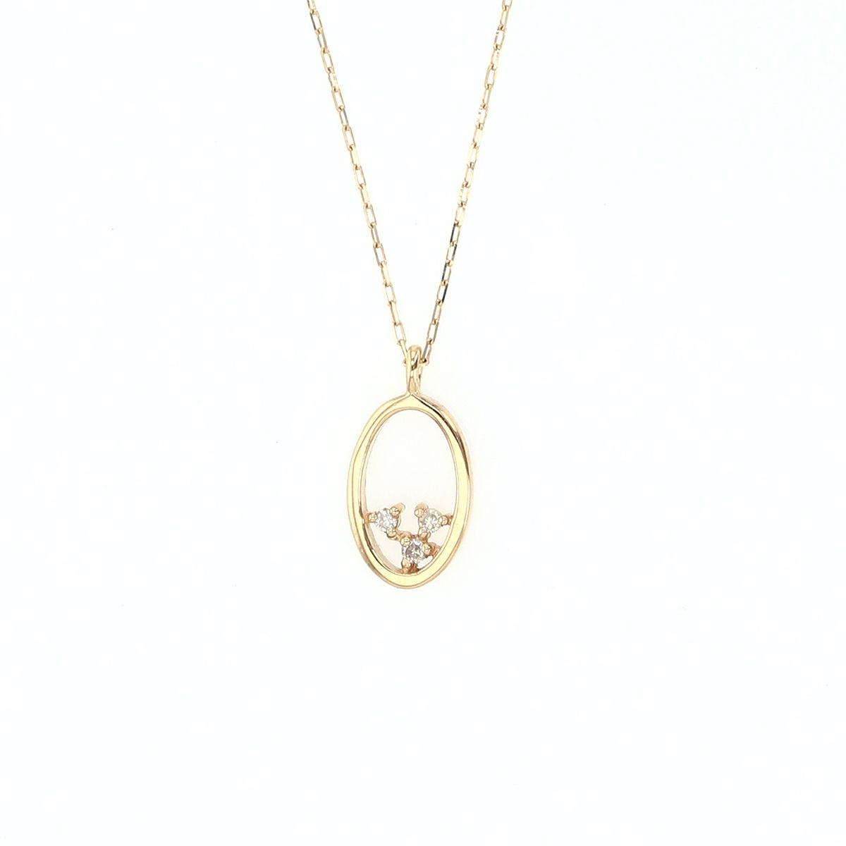 K10 YG ダイヤモンド ネックレス