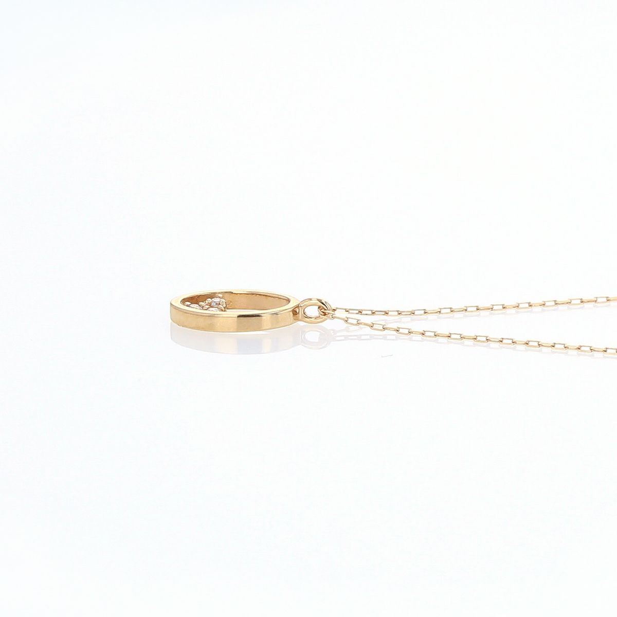 K10 YG ダイヤモンド ネックレス