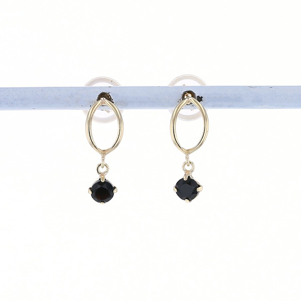 K10 YG オニキス ピアス レディース 8月 誕生石 プレゼント 誕生日プレゼント ギフト 10金 彼女 20代 30代 40代 イエローゴールド 天然石