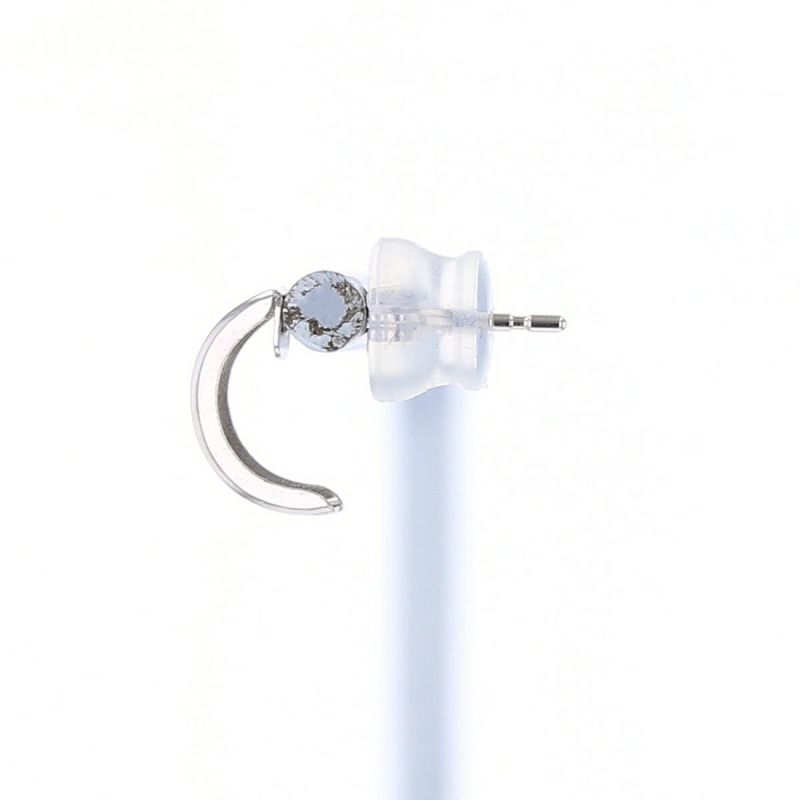 K10 WG フープ ハーフフープピアス ホワイトゴールド レディース 20代 30代 40代 誕生日 プレゼント ギフト 女性 彼女 妻 シンプル