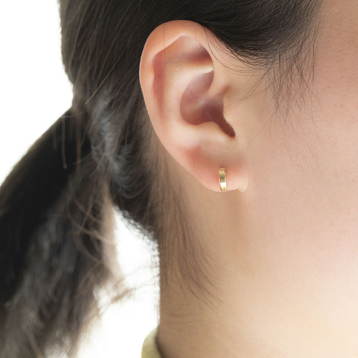 K10 YG ハーフフープピアス ハーフフープ ピアス フープピアス イエローゴールド レディース 20代 30代 40代 誕生日 プレゼント ギフト 女性 彼女 妻 シンプル