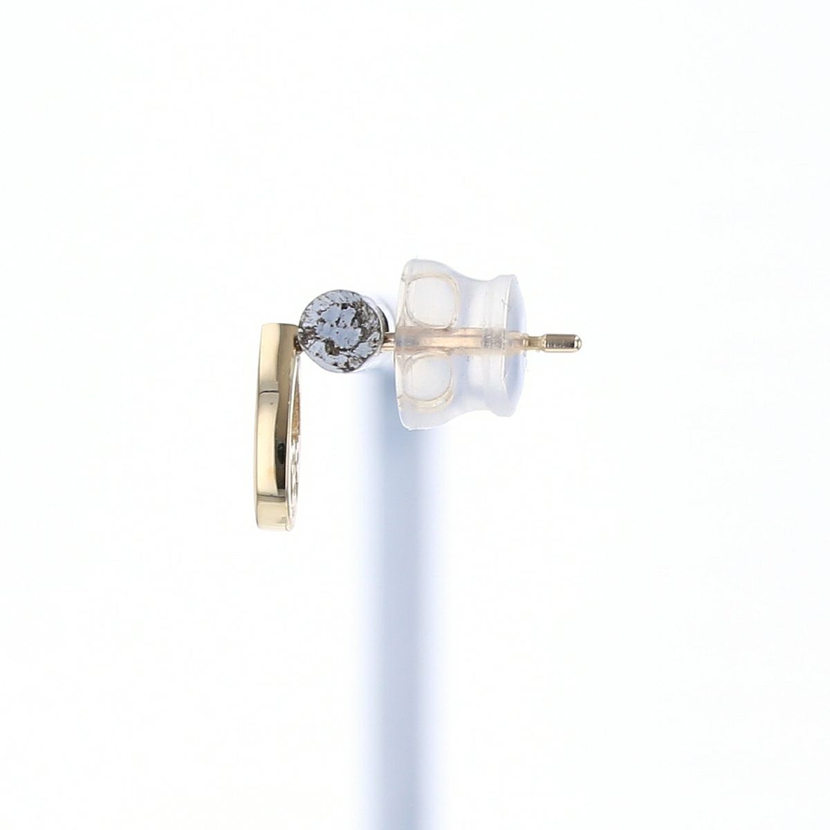 K10 YG ダイヤモンド ピアス ドロップ 雫 しずく イエローゴールド スタッドピアス ギフト 誕生日プレゼント 4月誕生石 20代 30代 40代 妻 彼女 レディース