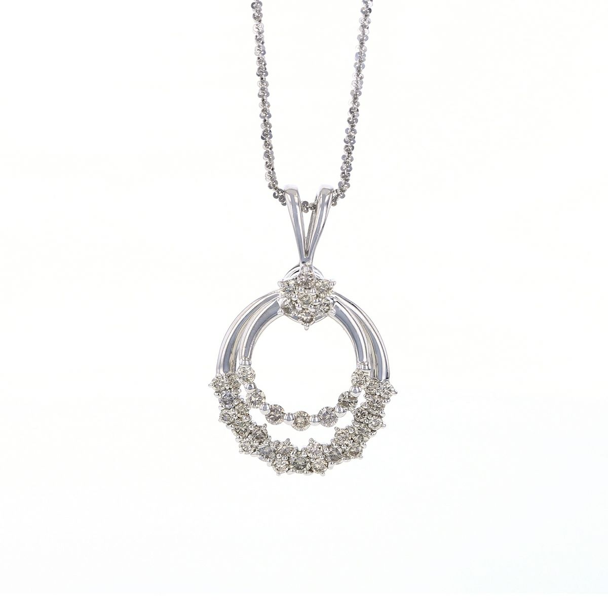 プラチナ ダイヤモンド ネックレス 1ct レディース 30代 40代 50代 妻 女性 結婚記念日 キラキラ スイング