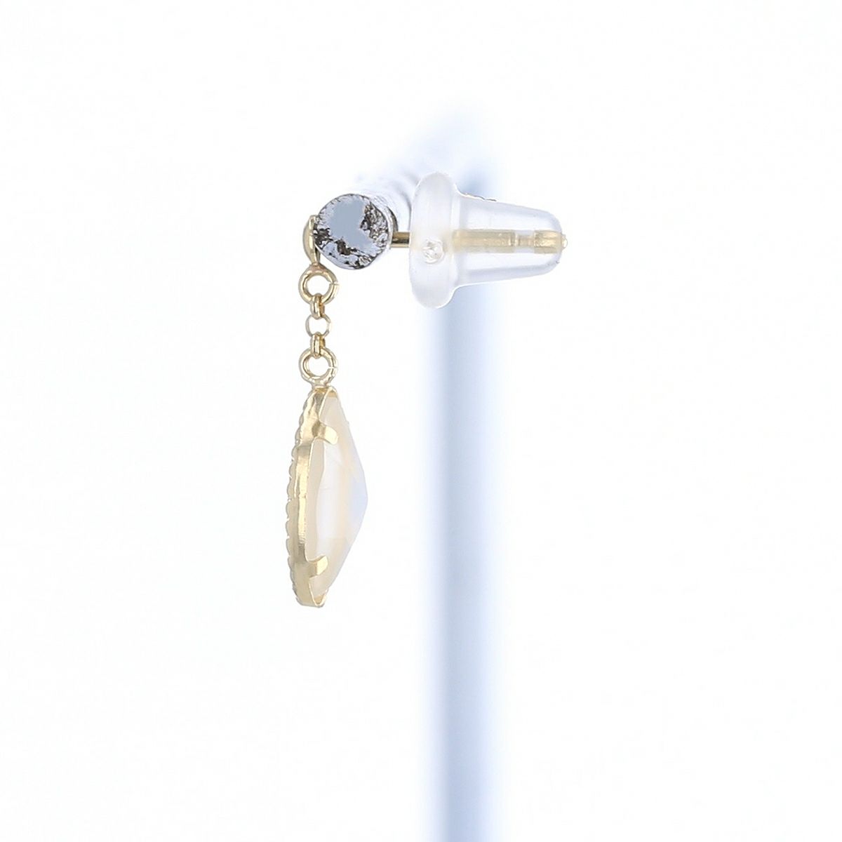 K10 YG ムーンストーン ピアス イエローゴールド 10金 6月 誕生石 誕生日 プレゼント レディース 20代 30代 40代 10k k10 天然石