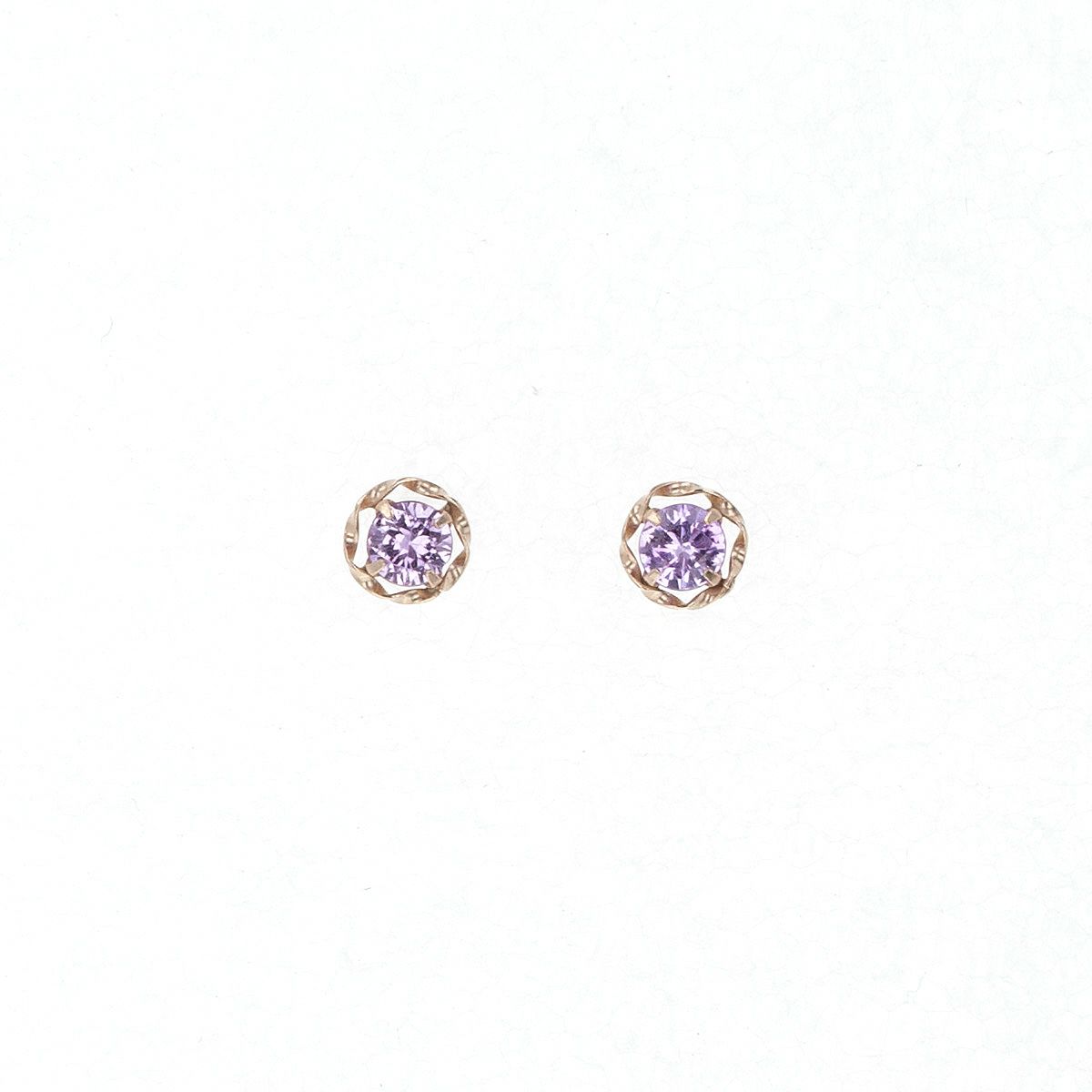 K18 PG ピンクサファイア ピアス 9月 ギフト レディース 18k 誕生石 ピンクゴールド レディース 彼女 妻 プレゼント 誕生日プレゼント