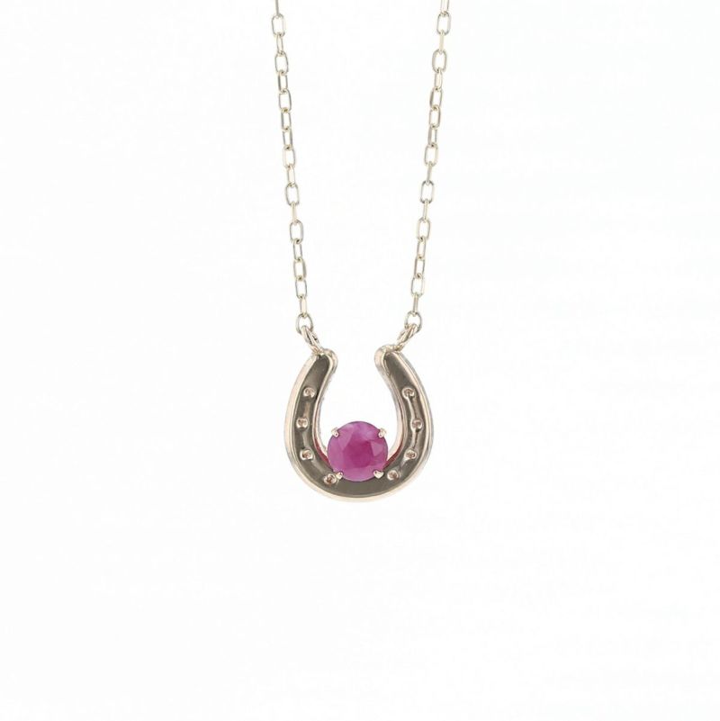 K10 YG ルビー ネックレス イエローゴールド 誕生石 7月 レディース 彼女 妻 誕生日プレゼント ギフト