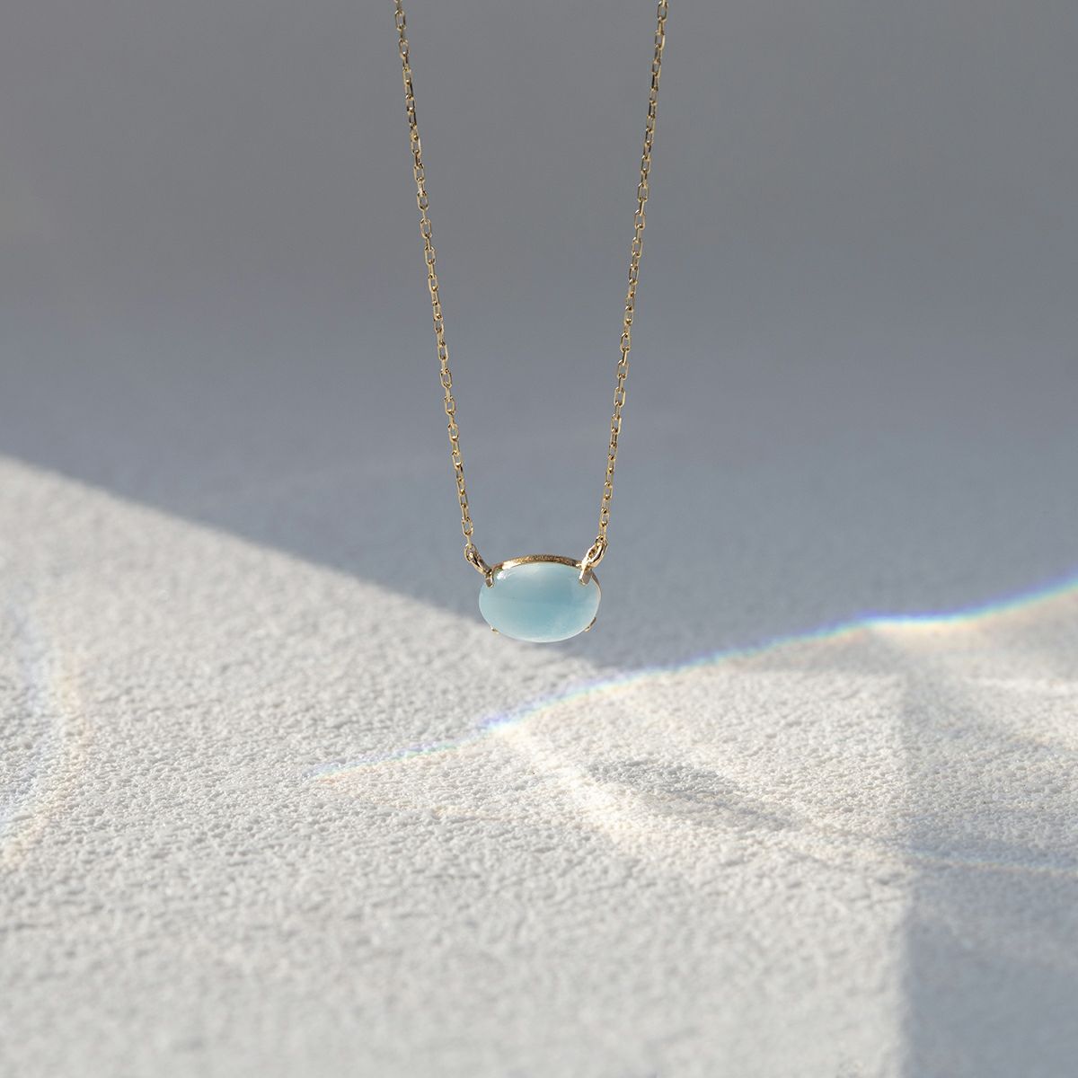 K10 YG ラリマー ネックレス イエローゴールド レディース 天然石 ドルフィンストーン パワーストーン ブルー 妻 彼女 誕生日プレゼント ギフト プレゼント