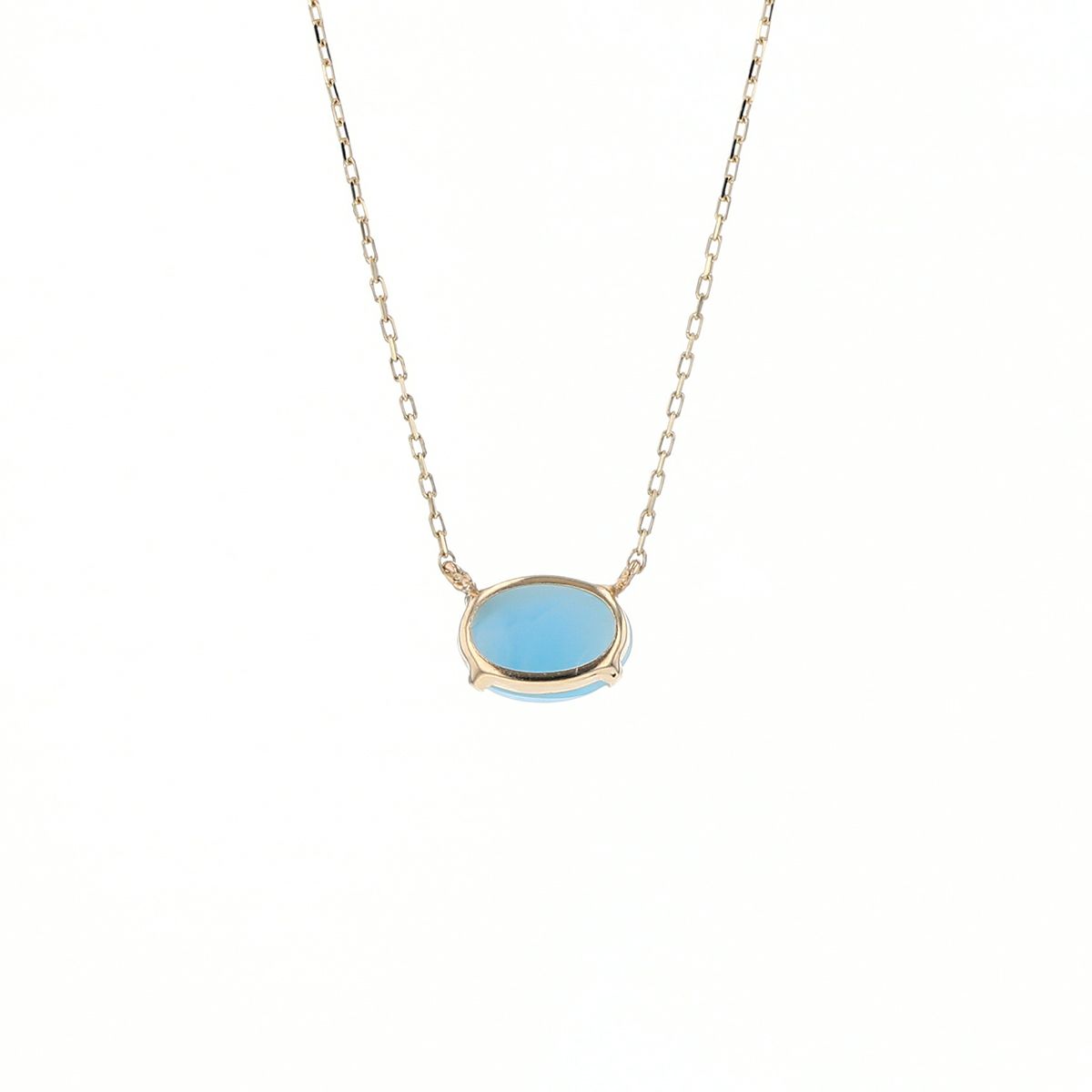 K10 YG ラリマー ネックレス イエローゴールド レディース 天然石 ドルフィンストーン パワーストーン ブルー 妻 彼女 誕生日プレゼント ギフト プレゼント