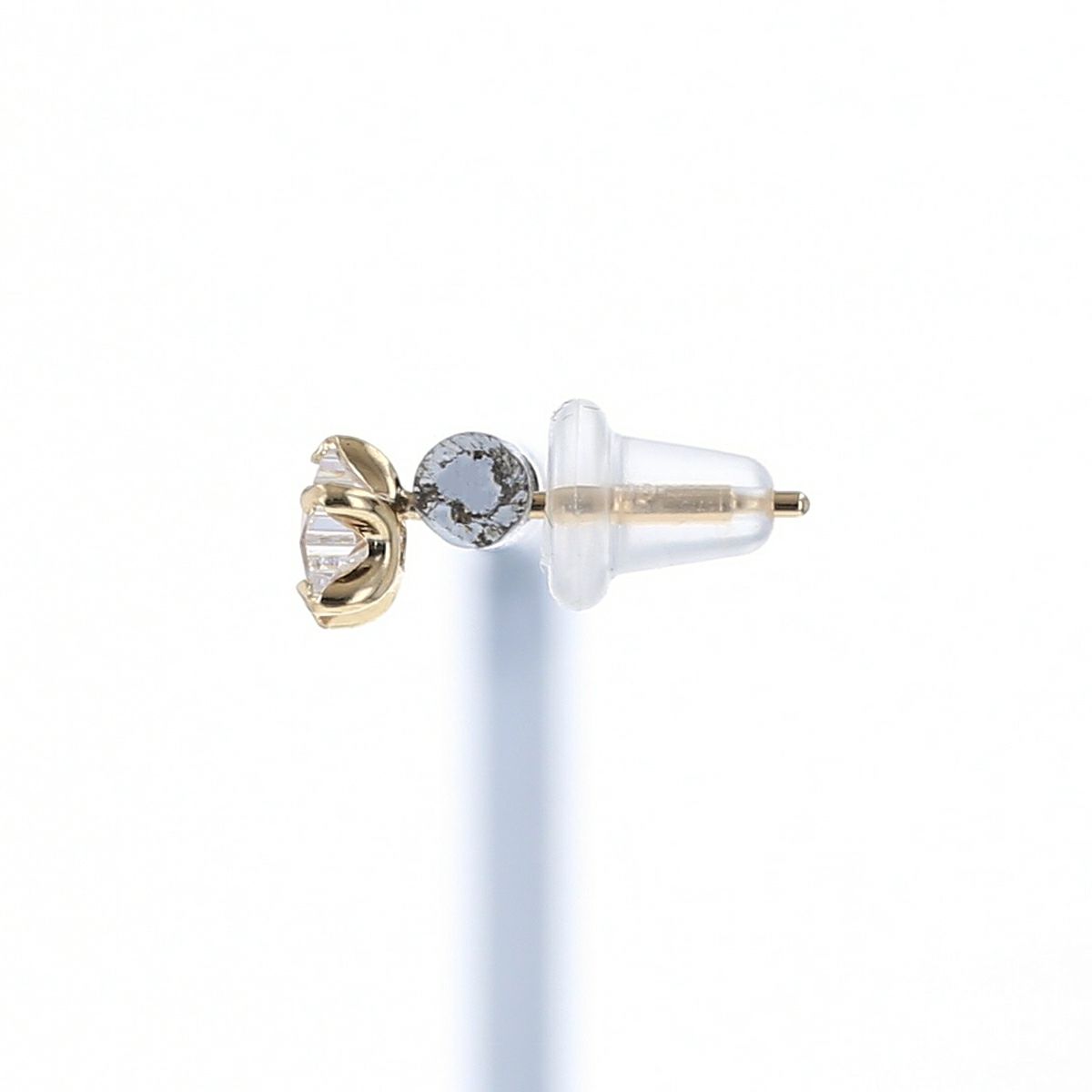 K10 YG キュービックジルコニア ピアス 星 スター ゴールド イエローゴールド レディース 10金 CZ 誕生日プレゼント ギフト 20代 30代 40代 女性 彼女 妻