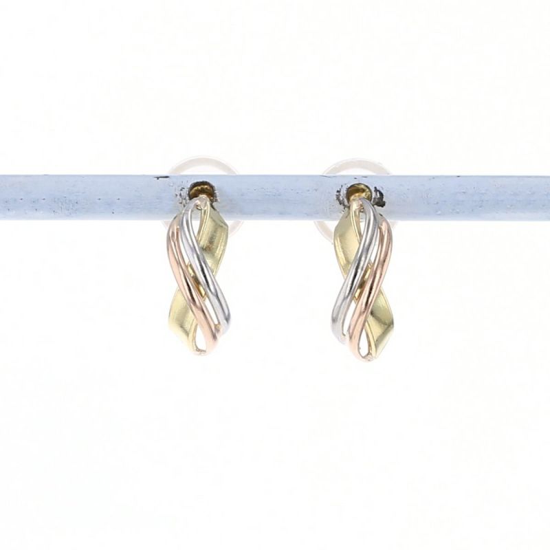 e.m. なみなみ ハーフフープ ピアス K18 生産終了品 イーエム 楽天市場】K18 フープピアス 5mm×10mm 5×10 月甲 クロッシング