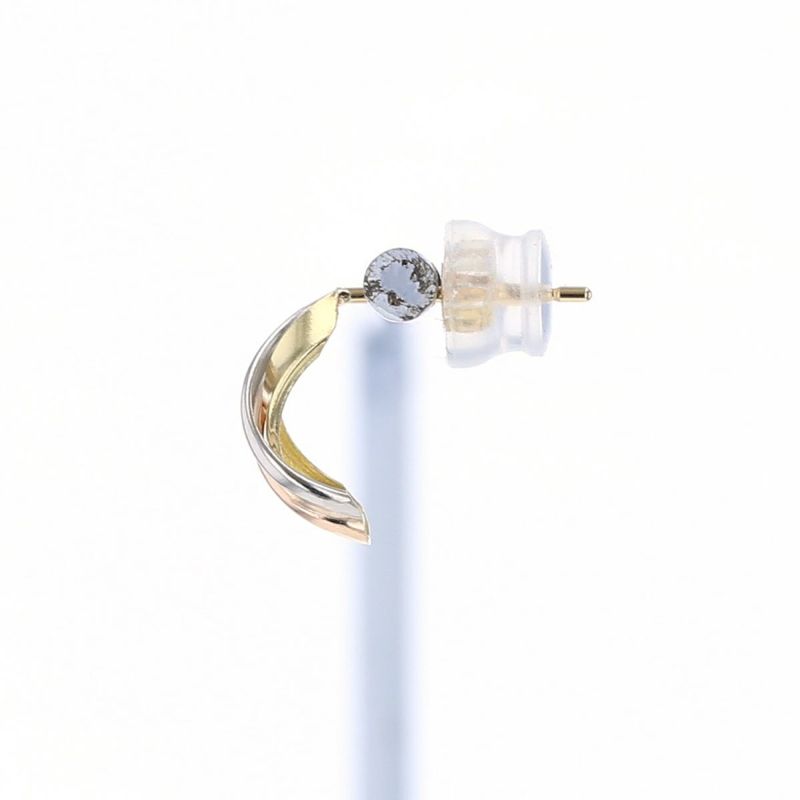 プラチナ900/K18 YG PG ハーフフープピアス  フープ ハーフフープ ピアス フープピアス イエローゴールド ピンクゴールド プラチナ PT900 PT レディース 20代 30代 40代 誕生日 プレゼント ギフト 女性 彼女 妻