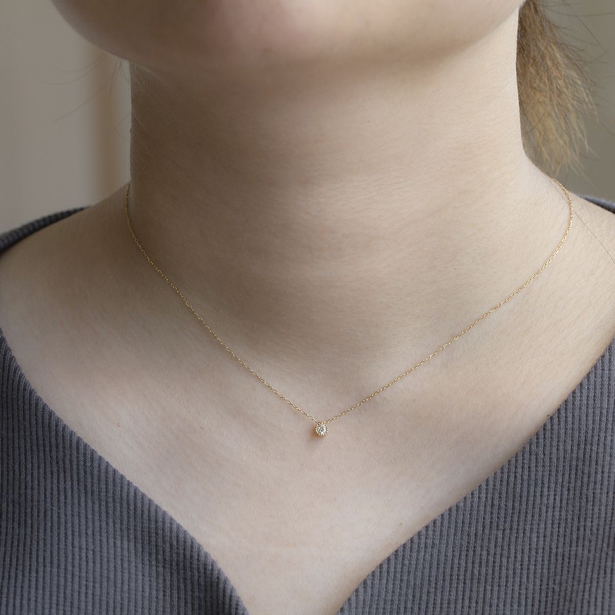 K10 YG ダイヤモンド ペンダントトップ ネックレストップ 妻 彼女 レディース 誕生日プレゼント ギフト イエローゴールド 10K