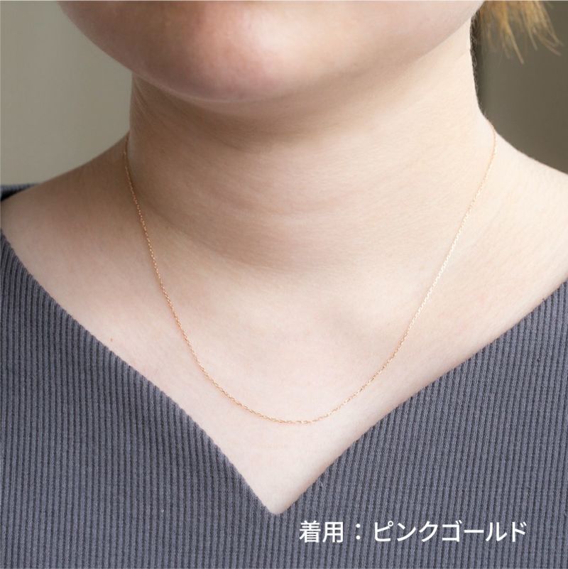 K10 YG/PG チェーンネックレス アズキチェーン チェーンネックレス イエローゴールド ピンクゴールド レディース 妻 彼女 誕生日 誕生日プレゼント 小豆チェーン 10K 10金 地金