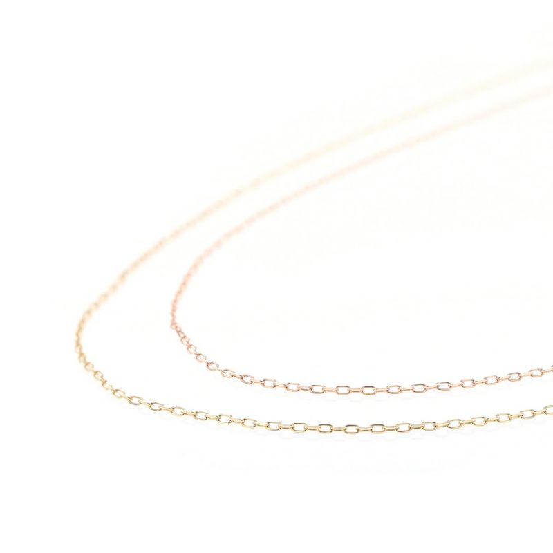 K10 YG/PG チェーンネックレス アズキチェーン チェーンネックレス イエローゴールド ピンクゴールド レディース 妻 彼女 誕生日 誕生日プレゼント 小豆チェーン 10K 10金 地金