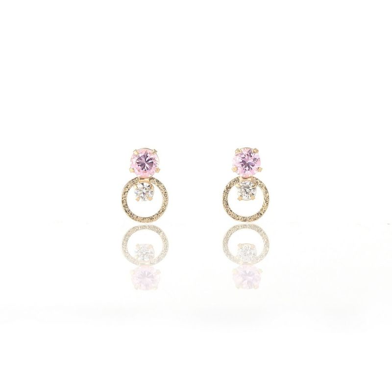 K10 YG キュービックジルコニア ピアス ゴールド レディース 10金 CZ 誕生日プレゼント ギフト 20代 30代 40代 女性 彼女 妻 イエローゴール