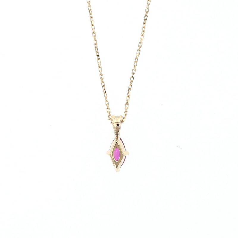 K10 YG ルビー ネックレス イエローゴールド 10K 10金 7月 誕生石 レディース 誕生日プレゼント ギフト プレゼント 彼女 20代 30代 40代 華奢