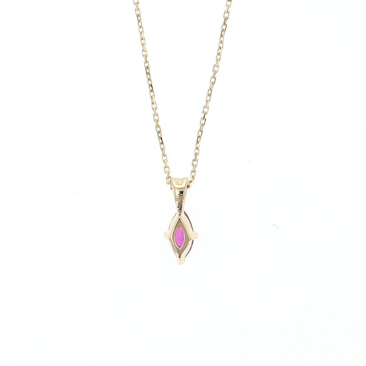 K10 YG ルビー ネックレス イエローゴールド 10K 10金 7月 誕生石 レディース 誕生日プレゼント ギフト プレゼント 彼女 20代 30代 40代 華奢