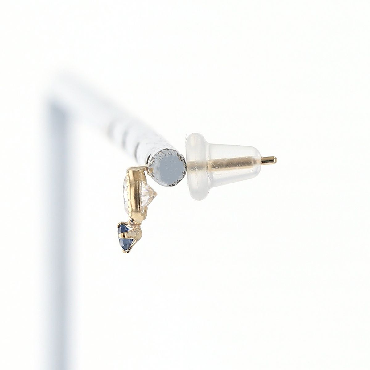 K10 YG サファイア キュービックジルコニア ピアス レディース 誕生石 9月 誕生日 10金 イエローゴールド 妻 彼女 ギフト 誕生日プレゼント