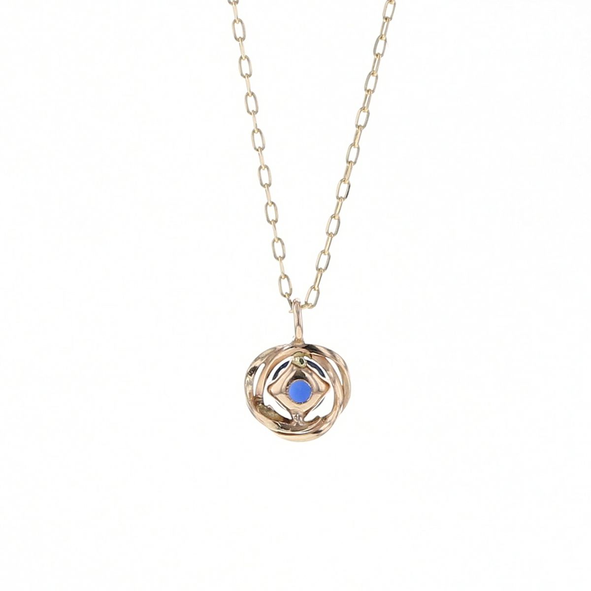 K10 YG サファイア ネックレス イエローゴールド 10K 10金 サファイヤ 9月 誕生石 レディース プレゼント 彼女 華奢 ギフト 誕生日プレゼント プレゼント