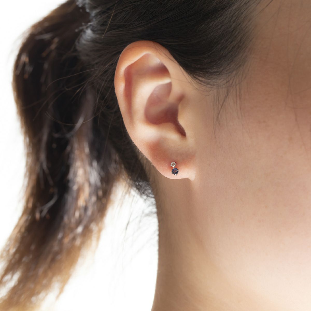 プラチナ サファイア ピアス ホワイトトパーズ PT900 9月誕生石 妻 彼女 レディース ギフト 誕生日プレゼント 20代 30代 40代 シンプル