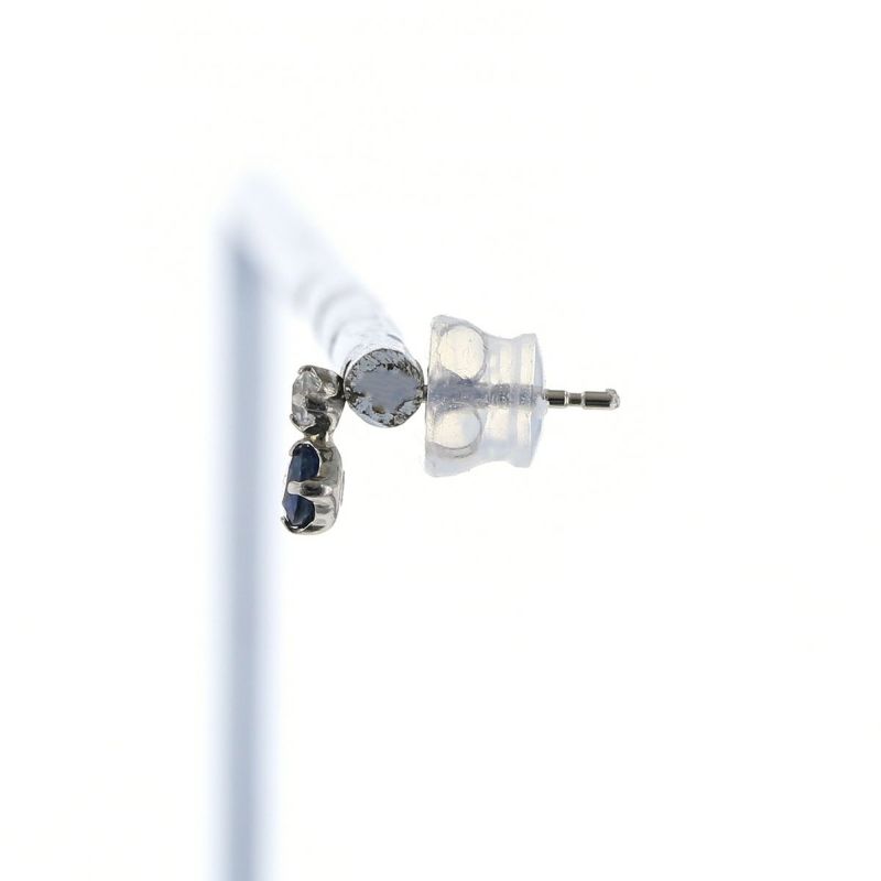 プラチナ サファイア ピアス ホワイトトパーズ PT900 9月誕生石 妻 彼女 レディース ギフト 誕生日プレゼント 20代 30代 40代 シンプル