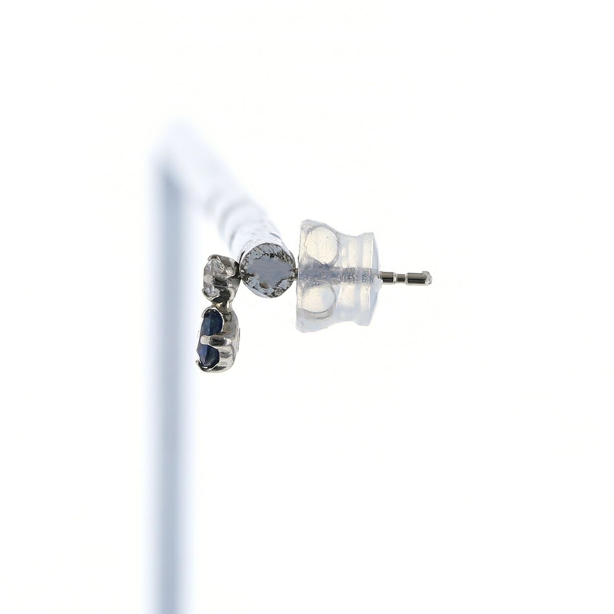 プラチナ サファイア ピアス ホワイトトパーズ PT900 9月誕生石 妻 彼女 レディース ギフト 誕生日プレゼント 20代 30代 40代 シンプル