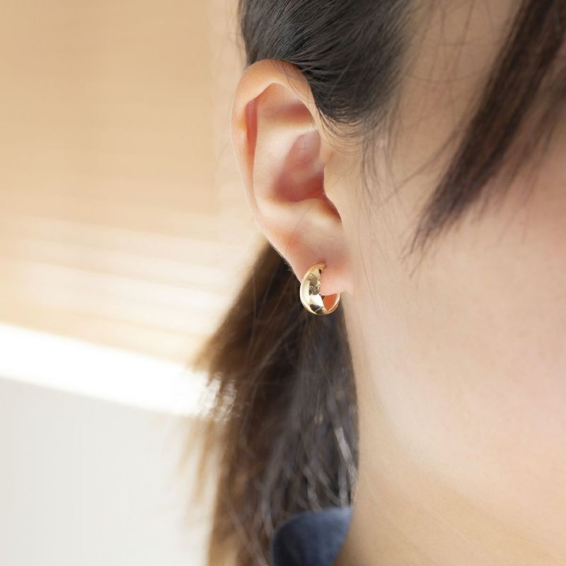 K10 YG フープ 月甲ピアス ピアス フープピアス イエローゴールド レディース 20代 30代 40代 誕生日 プレゼント ギフト 女性 彼女 妻 シンプル