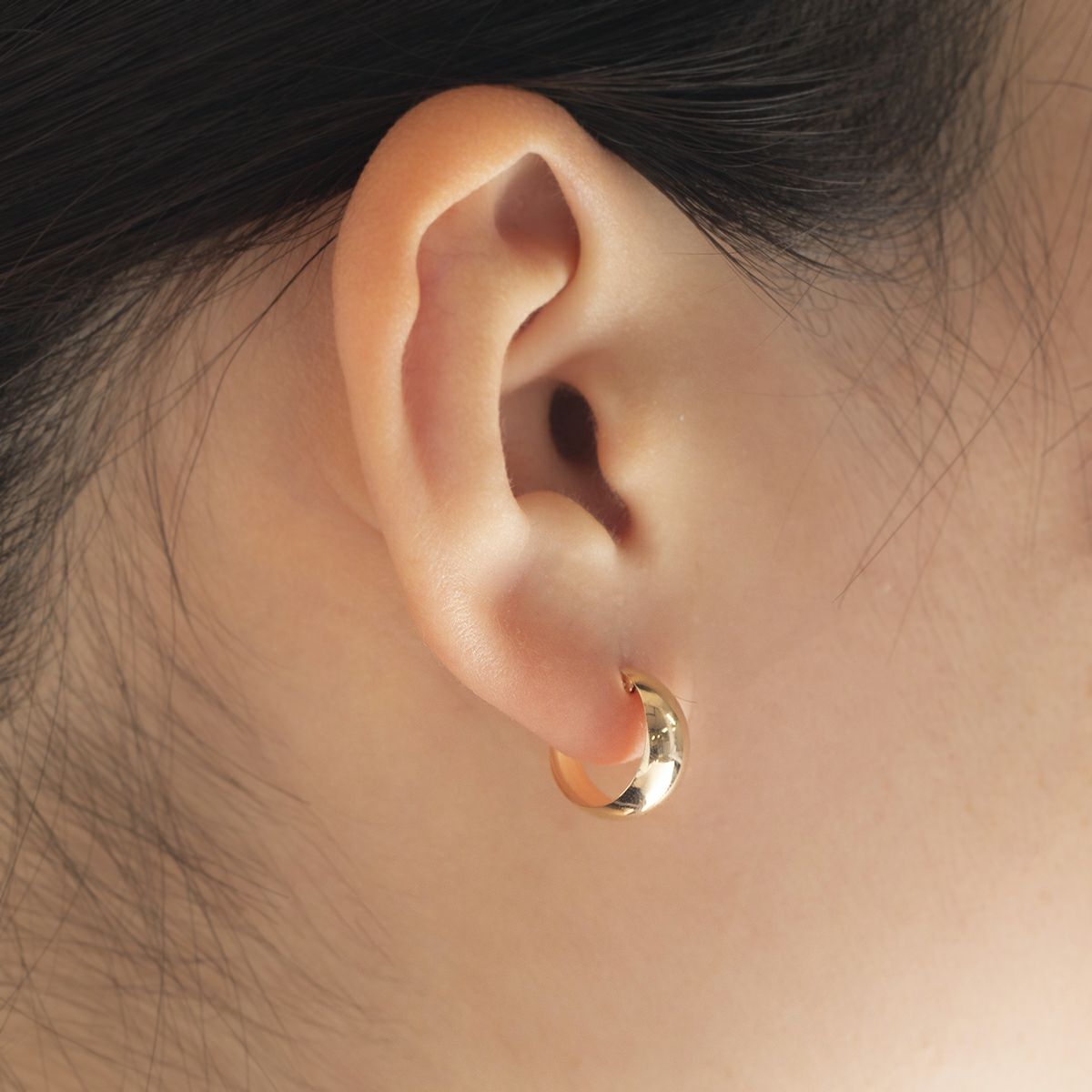 K10 YG フープ 月甲ピアス ピアス フープピアス イエローゴールド レディース 20代 30代 40代 誕生日 プレゼント ギフト 女性 彼女 妻 シンプル