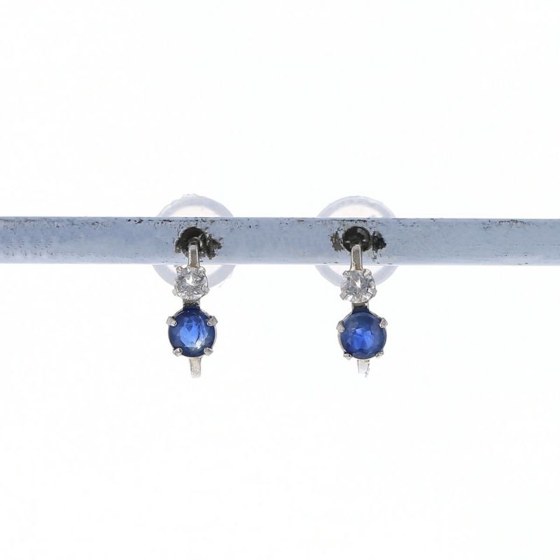 プラチナ サファイア ピアス ホワイトトパーズ ハーフフープピアス ハーフフープ ピアス フープピアス PT900 レディース 20代 30代 40代 9月 誕生日 誕生日プレゼント プレゼント ギフト 女性 彼女 妻