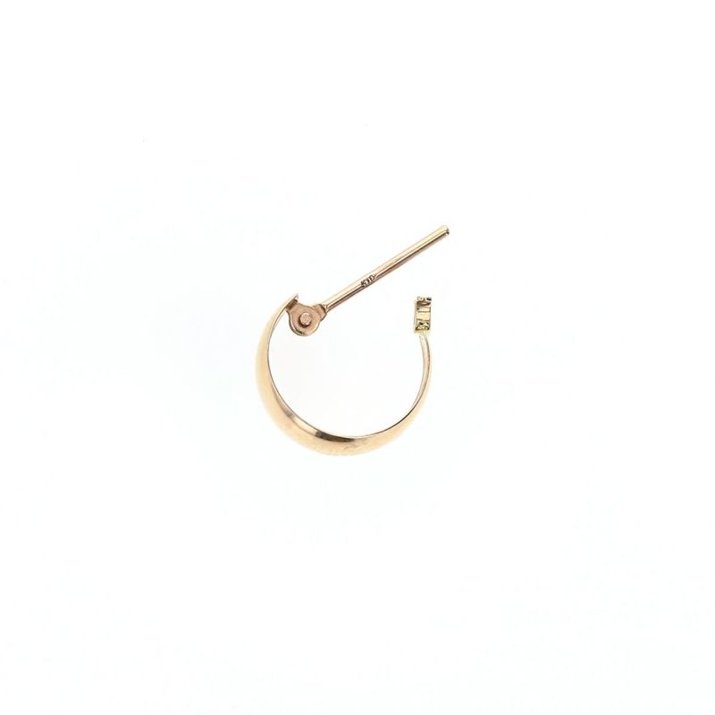 K10 YG フープ ピアス 月甲ピアス フープピアス イエローゴールド レディース 20代 30代 40代 誕生日プレゼント ギフト 女性 彼女 妻 シンプル