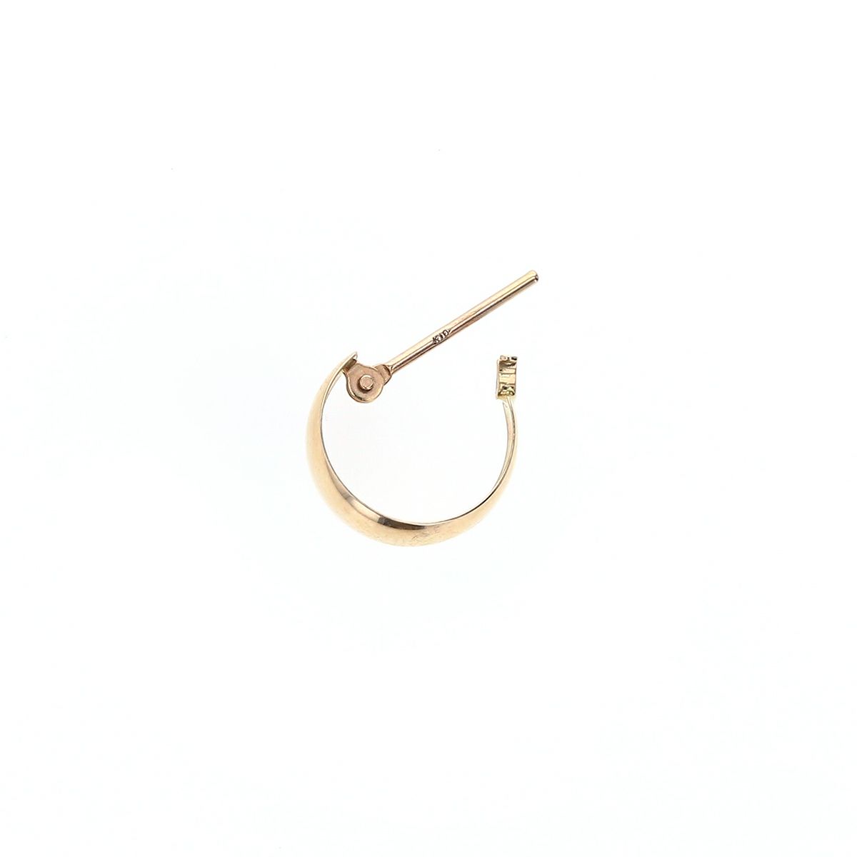 K10 YG フープ ピアス 月甲ピアス フープピアス イエローゴールド レディース 20代 30代 40代 誕生日プレゼント ギフト 女性 彼女 妻 シンプル