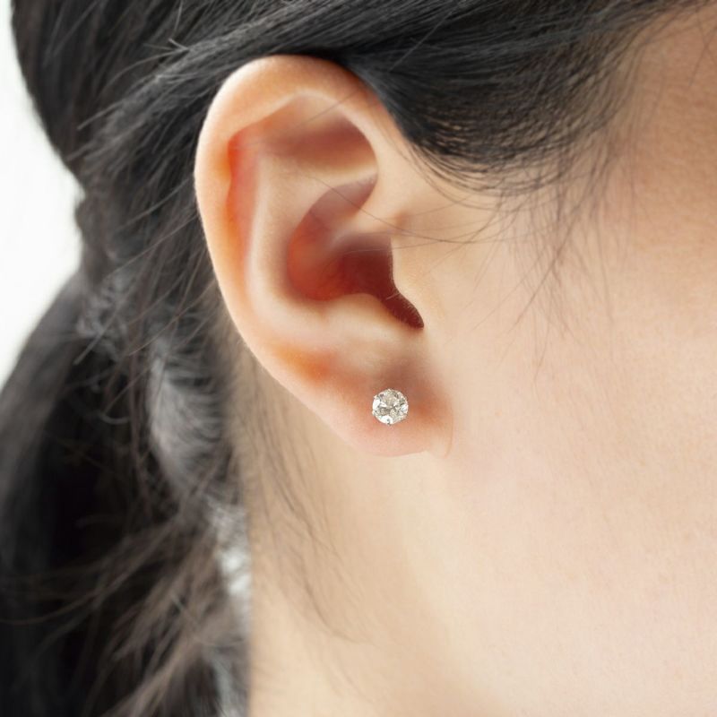 プラチナ 一粒 ダイヤモンド ピアス ダイヤ PT PT900 誕生石 4月 4月誕生石 レディース 彼女 妻 誕生日プレゼント ギフト