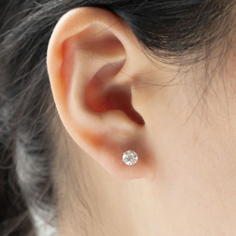 プラチナ 一粒 ダイヤモンド ピアス ダイヤ PT PT900 誕生石 4月 4月誕生石 レディース 彼女 妻 誕生日プレゼント ギフト