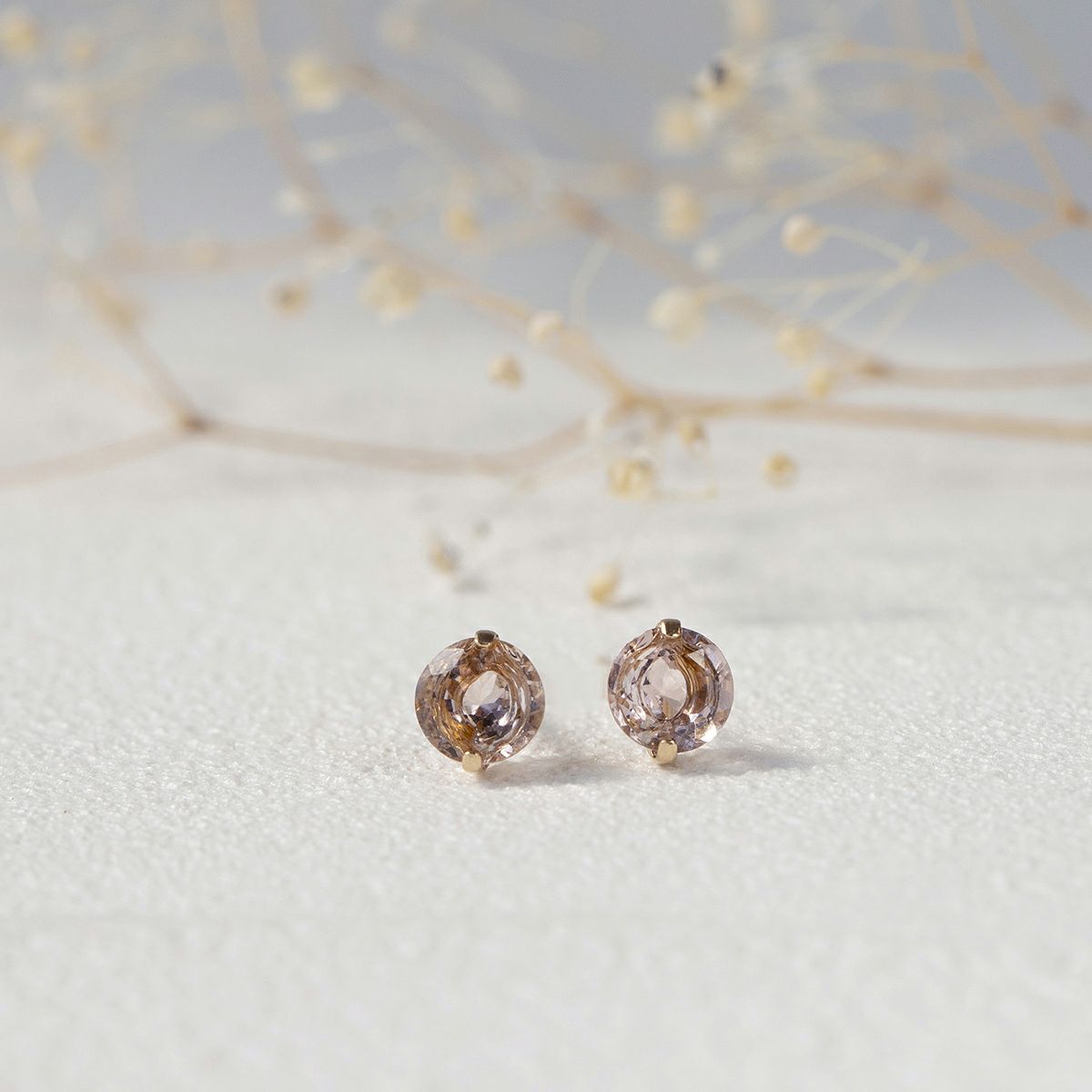 K10 YG ピンクトルマリン ピアス 1粒 10月誕生石 イエローゴールド 10金 10月 誕生石 誕生日プレゼント ギフト レディース 20代 30代 40代 10k k10 かわいい 天然石