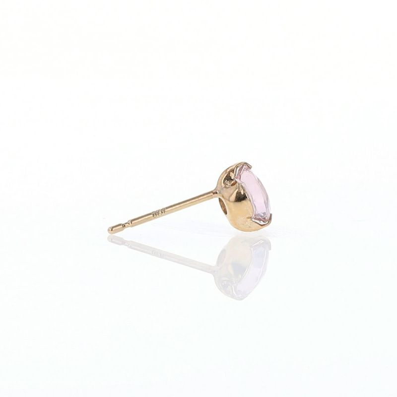 K10 YG ピンクトルマリン ピアス 1粒 10月誕生石 イエローゴールド 10金 10月 誕生石 誕生日プレゼント ギフト レディース 20代 30代 40代 10k k10 かわいい 天然石