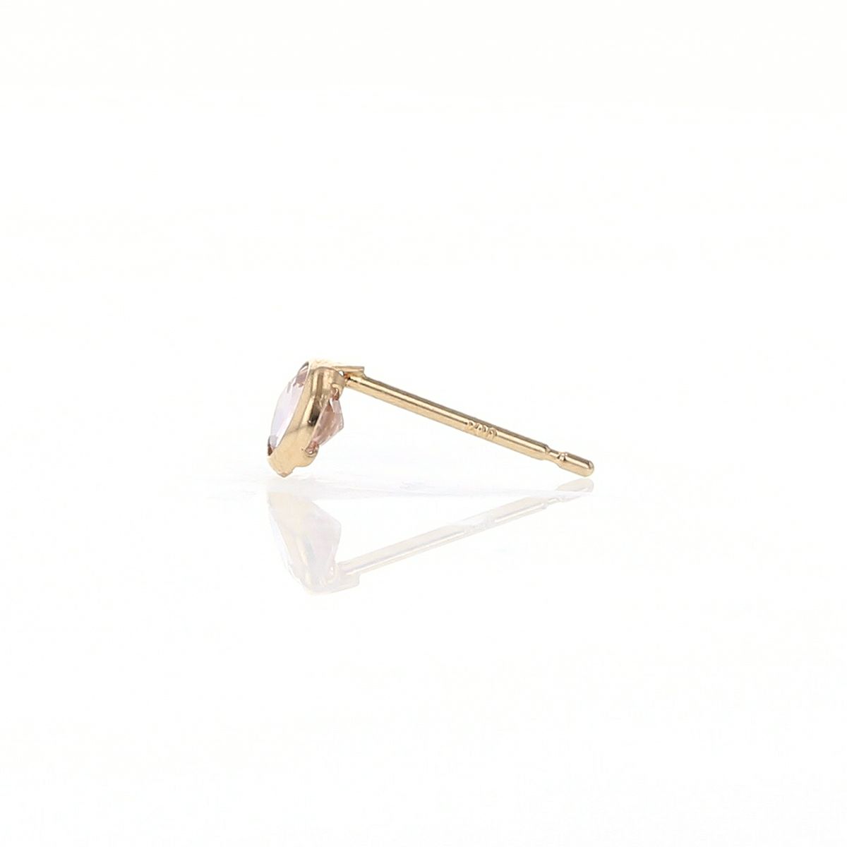 K10 YG ピンクトルマリン ピアス 1粒 10月誕生石 イエローゴールド 10金 10月 誕生石 誕生日プレゼント ギフト レディース 20代 30代 40代 10k k10 かわいい 天然石