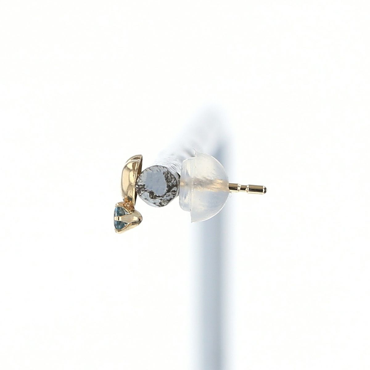 K10 YG ブルートパーズ ピアス ハート イエローゴールド 10金 11月 誕生石 誕生日プレゼント ギフト レディース 20代 30代 40代 10k k10 天然石 かわいい